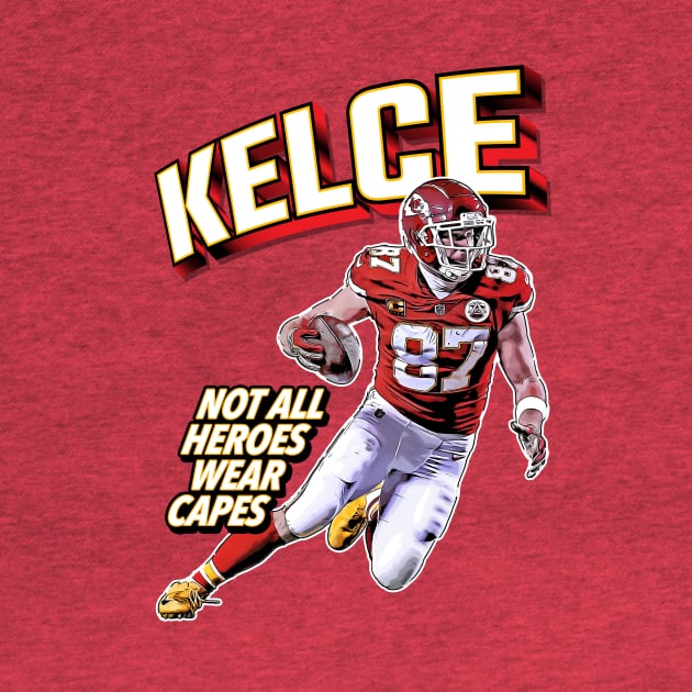 Travis Kelce Superhero by Super Secret Villain